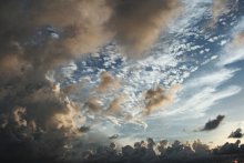 The sky in Cancun. / ***