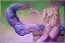 &nbsp; / Painter Alexandr Marek Korman
model Inna Mikitas