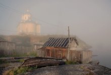 thatched village. Karelia / *********************