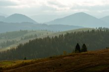 Pastel Carpathian Mountains. / ***