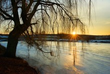 Sunset in Teofipol on &quot;Bear Lake&quot; / ***