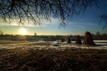 Sunrise in the village of my grandfather / ***