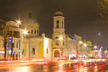Ascension Church in Tver night in December / ***