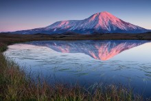 Tolbachik at sunset / ***