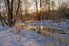 Winter morning on the river Sula / ***