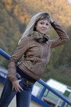 on autumn background / ***