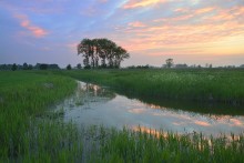 The colors of a summer evening. / Photo taken just after the sunset.