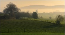 A colorful morning. / A colorful morning in my region.