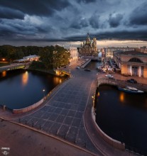 Cathedral of the Resurrection, Little Bridge Stables, Griboyedov Canal / ***