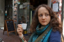Polina, coffee, Barcelona / ***