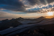 Sunset on Mount Elbrus / ***