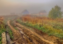 On the road with fog ... / ***