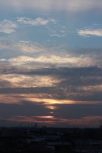 sunrise from behind the mountains / ***