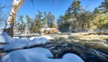 Blakeney Rapids @ winter / Mississippi river