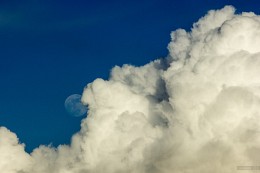 The moon in clouds / ***