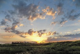 The last rays caress the clouds ... / ***