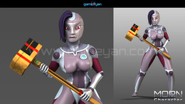 3D cartoon character modeling Morne / ***