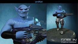 3d goblin creature character animation / ***