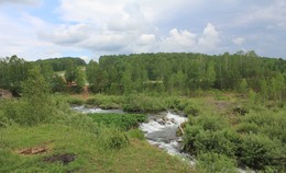 Thresholds taiga river. / ***