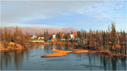 Landscape with houses / ***