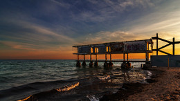 Bridge at sunset Yevpatoria) / ***