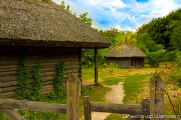 Ukrainian hut of the 19th century / ***