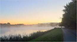 early in the morning on the bike path / ***