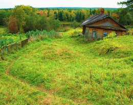 Cabin - old woman ... / ***