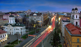 Evening Minsk from height / ***