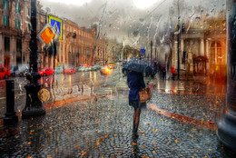autumn rain on Nevsky Prospekt .. / ***