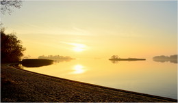 Island at sunset / ***