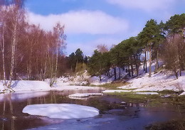 Sunny day on the Klyazma. / ***