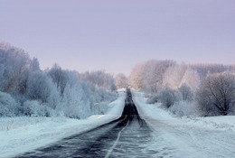 Road in winter / ***