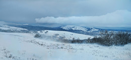 Drifting snow on the Yayla. / ***