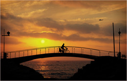Cycling at sunset ... / ***