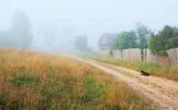 The village dozing in the foggy silence ... / ***