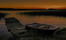 AM SEE / Abendstimmung an einem See in Mauren / Polen. Ich hatte hier sehr viel Glück. Die MÜCKEN haben es nicht geschafft mich zu erledigen.