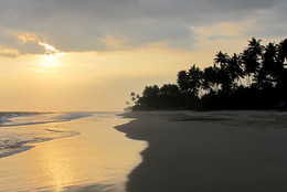 Sunset over the ocean / ***