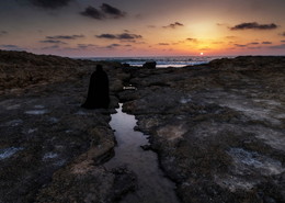 Dark sunset / sea