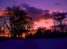 Flame sunset. / ---------------
