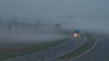 Fog on M1 highway / ****************