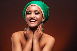 Green turban / turban beauty project