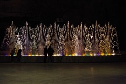 At the fountain / ***