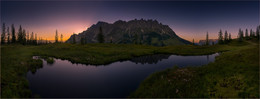 Mandlwand Panorama / Panoramafoto von der Mandlwand in Mühlbach am Hochkönig,