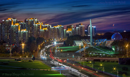 Evening Minsk from height / ***