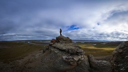The view from the peak of Stalin. The Lena river Delta, Arctic*** / ***