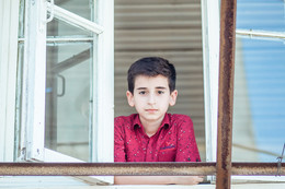 Near the window / ***