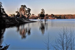 Evening on the lake / " " "