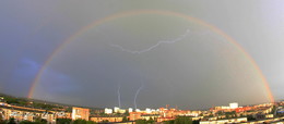 Thunderstorm and a rainbow / ***