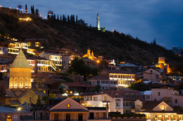 tbilisi georgia / church and old tbilisi